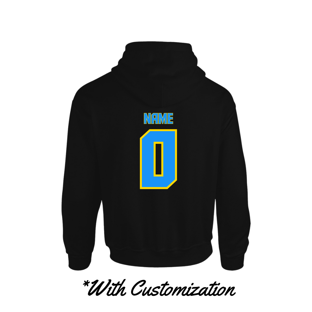 AE5 Circle Hoodie-Black/Blue