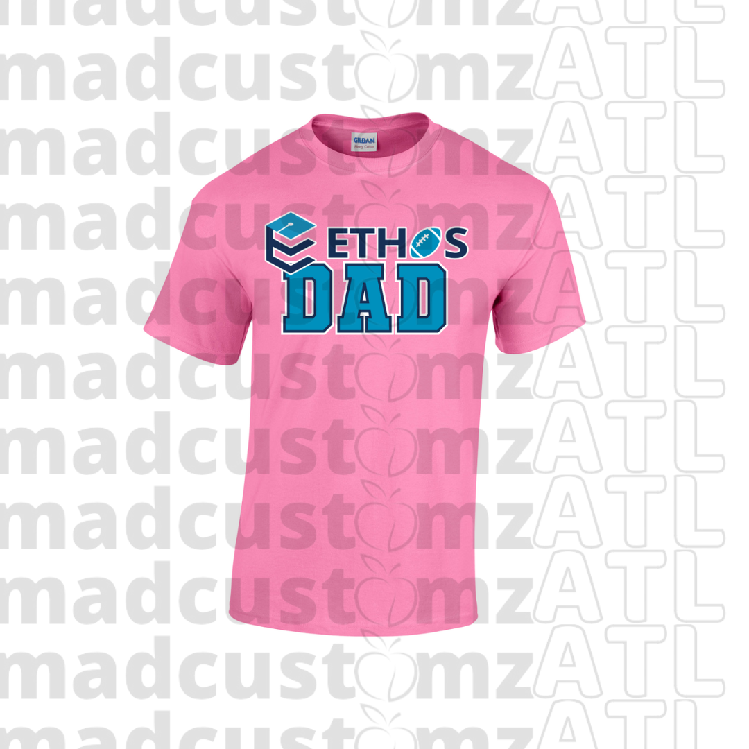Pink Ethos Football Dad Tee