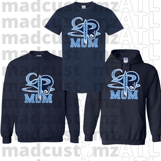 CP Football Mom Team Gear-Navy