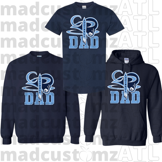 CP Football Dad Team Gear-Navy