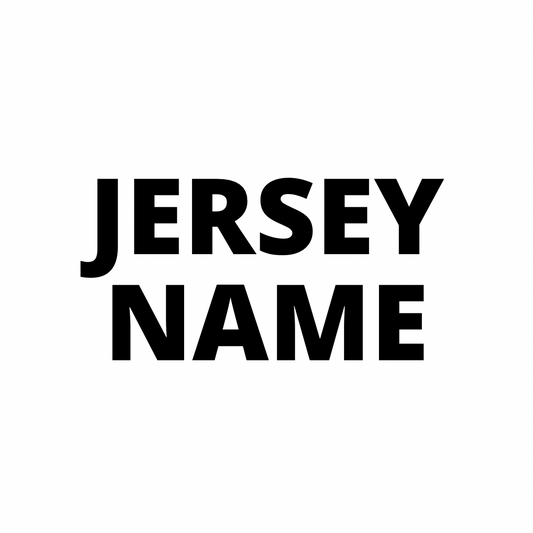 Name on Jersey
