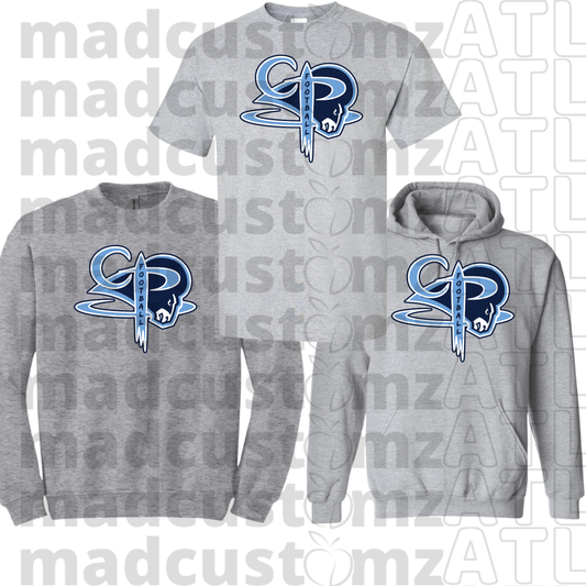 CP Rams Football Team Gear-Grey