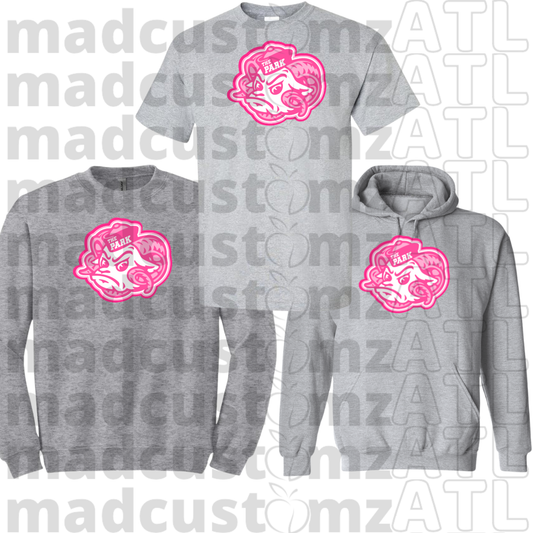 CP Lady Rams Football Team Gear-Grey