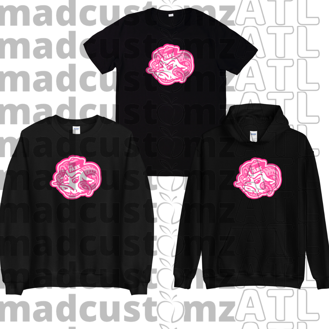 CP Lady Rams Football Team Gear-Black