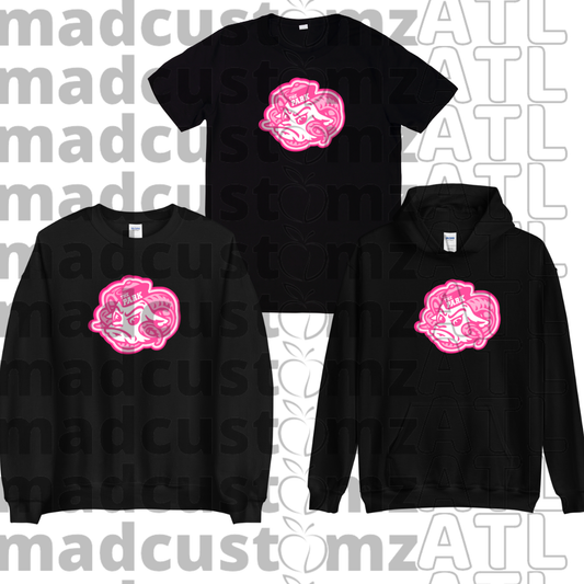 CP Lady Rams Football Team Gear-Black