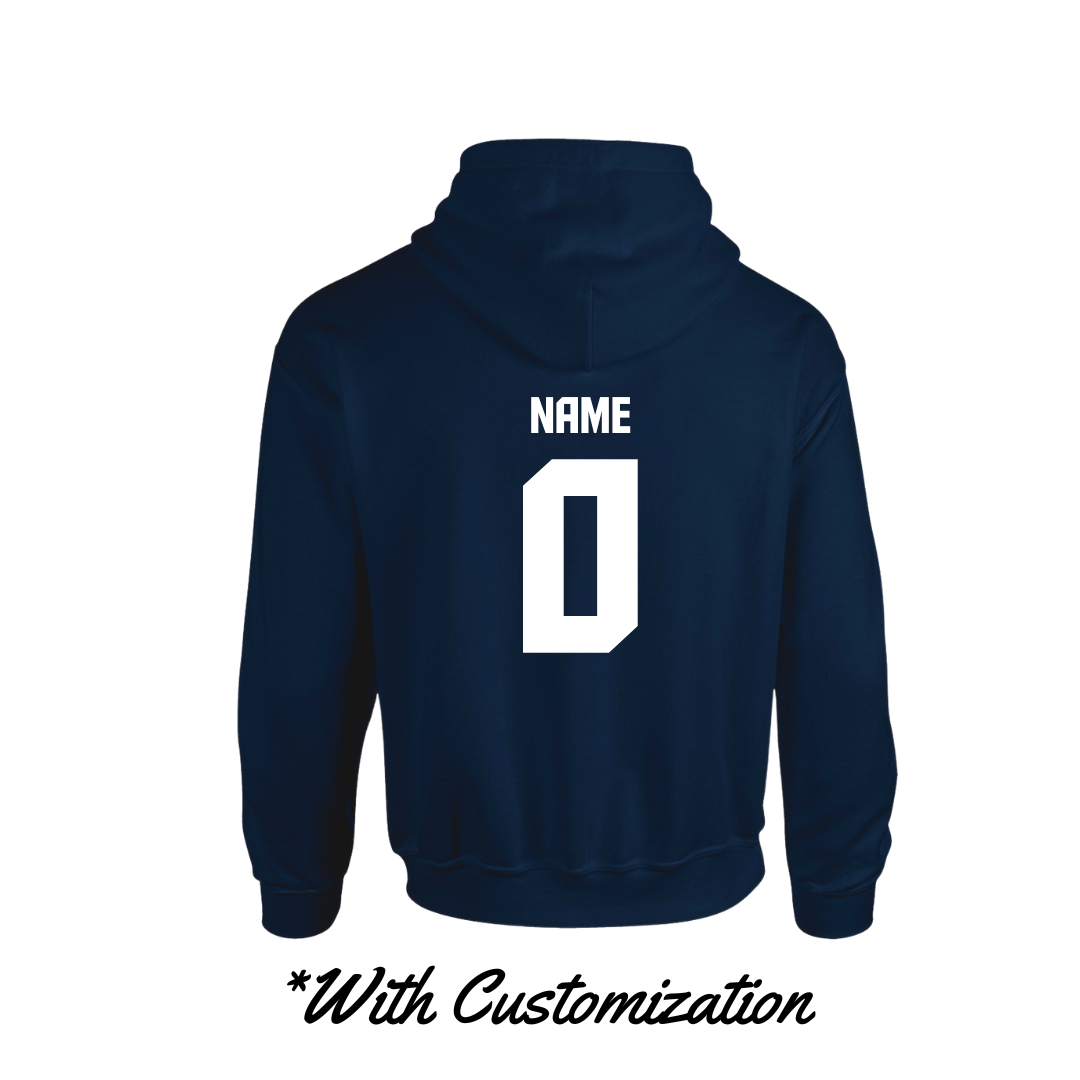 AE5 Circle Hoodie-Navy