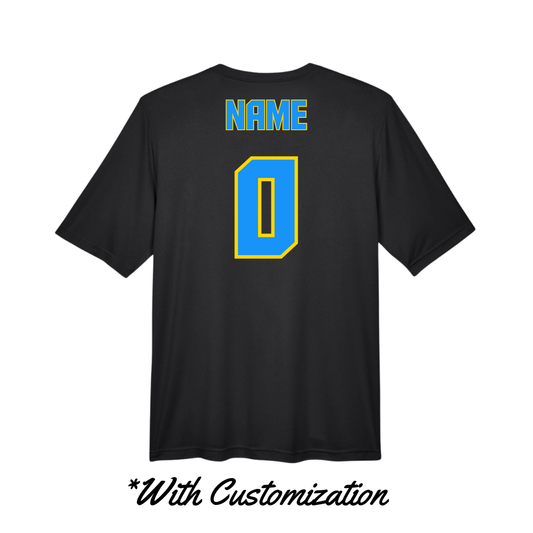 AE5 Team Shooting Shirt-Black/Blue